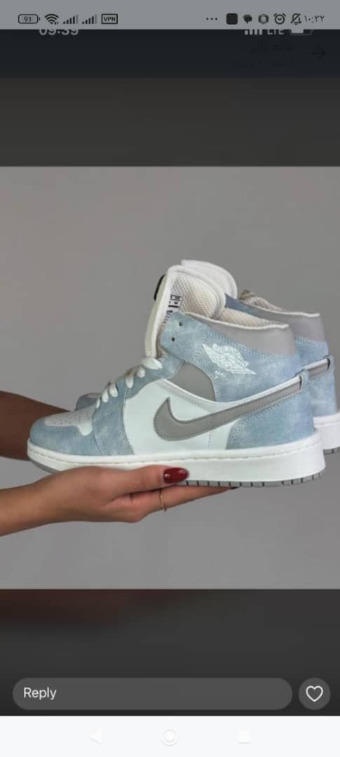 نایک جردن ابی طوسی سفید۳۷،۳۸،۳۹،۴۰